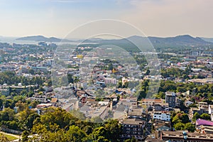 Aerial view from Khao Rung the viewpoint of Phuket town