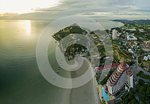 Aerial view of khao takeib hua hin prachuapkirikhan southern of