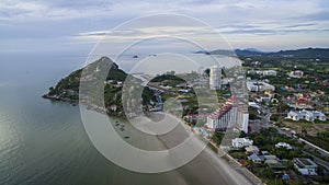 Aerial view of khao takieb huahin prachuap khiri khan southern o