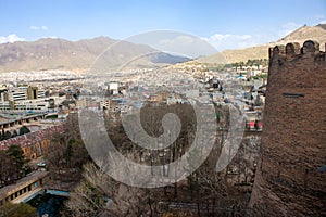 Aerial view of Khorramabad