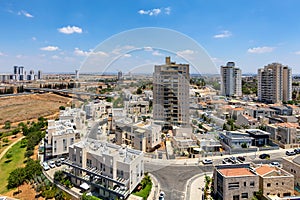 Aerial view of Kiryat Gat, Israel.