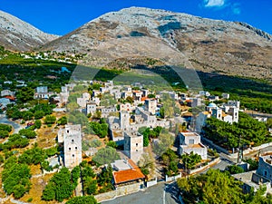 Aerial view of Kita village at Peloponnese peninsula in Greece