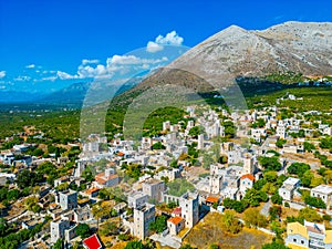 Aerial view of Kita village at Peloponnese peninsula in Greece