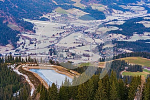 Aerial view of Kitzbuhel