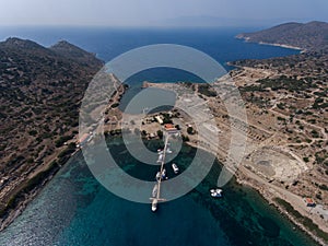 Aerial view of Knidos, Turkey