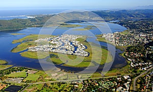 Aerial view of Knysna in the Garden Route photo