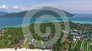 Aerial view on Ko Lipe and Ko Adang islands