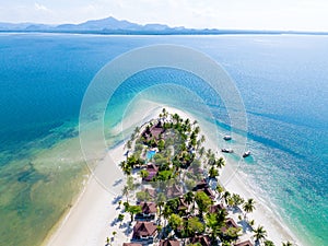 Aerial view of koh Mook or koh Muk island, in Trang, Thailand