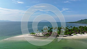 Aerial view of koh Mook or koh Muk island, in Trang, Thailand