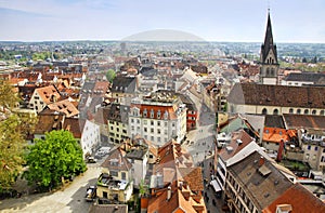 Aerial view of Konstanz city, Germany