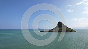 Aerial view of the Koolau Mountain Range