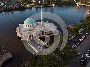 Aerial view of Kuching Mosque