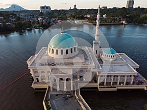 Aerial view of Kuching Mosque