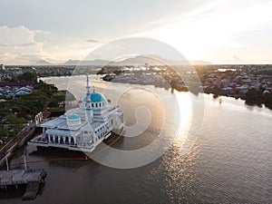 Aerial view of Kuching Mosque