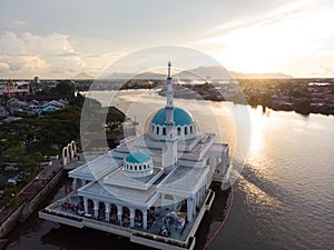 Aerial view of Kuching Mosque