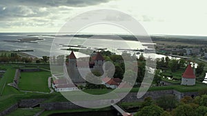 Aerial view Kuressaare Castle Estonia