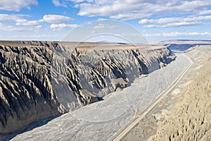 Aerial view of kuytun grand canyon