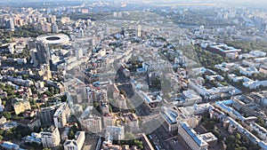 Aerial view of Kyiv by day. Ukraine