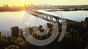 Aerial view of Kyiv by day. Ukraine