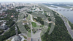 Aerial view of Kyiv by day. Ukraine