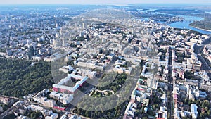 Aerial view of Kyiv by day. Ukraine