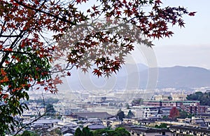 Aerial view of Kyoto, Japan