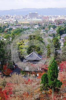 Aerial view of Kyoto, Japan