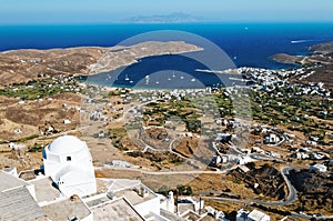 Aerial view of Kythnos