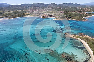 Aerial view of La Corallina Olbia Sardinia