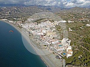 Aerial view of La Herradura, Spain photo