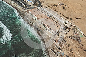 Aerial view of La Herradura, Chorrillos - Peru. Panoramic view.