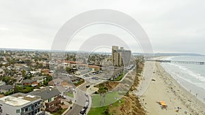 Aerial view of La Jolla Beach, California