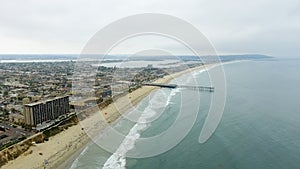 Aerial view of La Jolla Beach, California