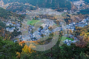 Aerial view of La Massana village, Andor photo