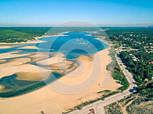 Aerial View Lagoa de Albufeira photo