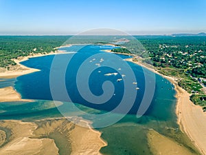 Aerial View Lagoa de Albufeira photo