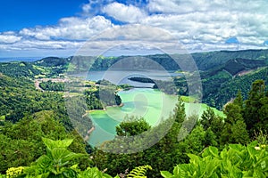 Lagoon of the Seven Cities, Sao Miguel island, Azores photo