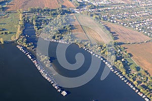 Aerial view - Lake Bokodi HÃÂºtÃÂ³to photo