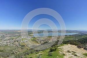 Aerial view of Lake Elsinore