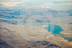 Aerial view of Lake Havasu