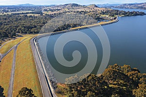 Aerial view of Lake Hume