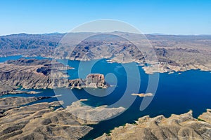 Aerial view of Lake Mead