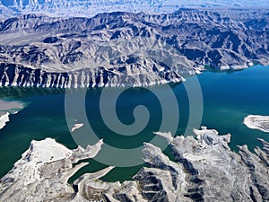 Aerial view of Lake Mead.