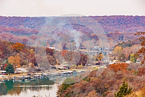 Aerial view of the Lake Ozark