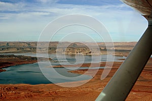 Aerial View of the Lake Powell