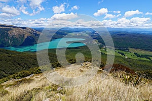 Aerial view of Lake Rotoiti in Nelson Lakes National Park