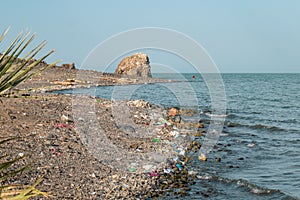 Scenic view of Lake Turkana in Loiyangalani District in Turkana County, Kenya