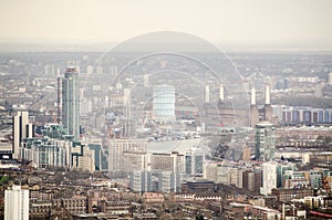 Aerial view of Lambeth and Battersea