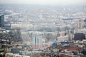 Aerial view of Lambeth and Westminster