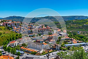 Aerial view of Lamego town in Portugal